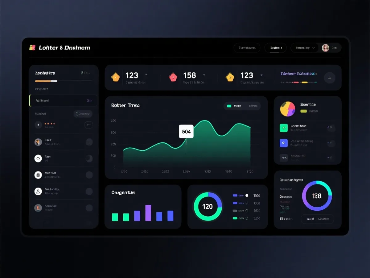 澳洲幸运10數據儀表板示意圖