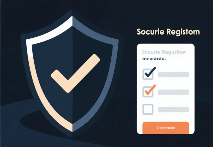 安全登入與註冊流程示意圖